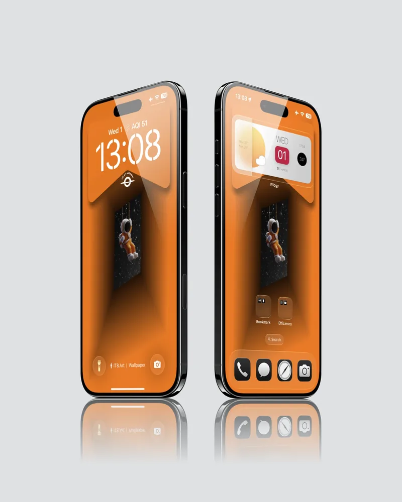 3D Astronaut Illusion iPhone Wallpaper Pack