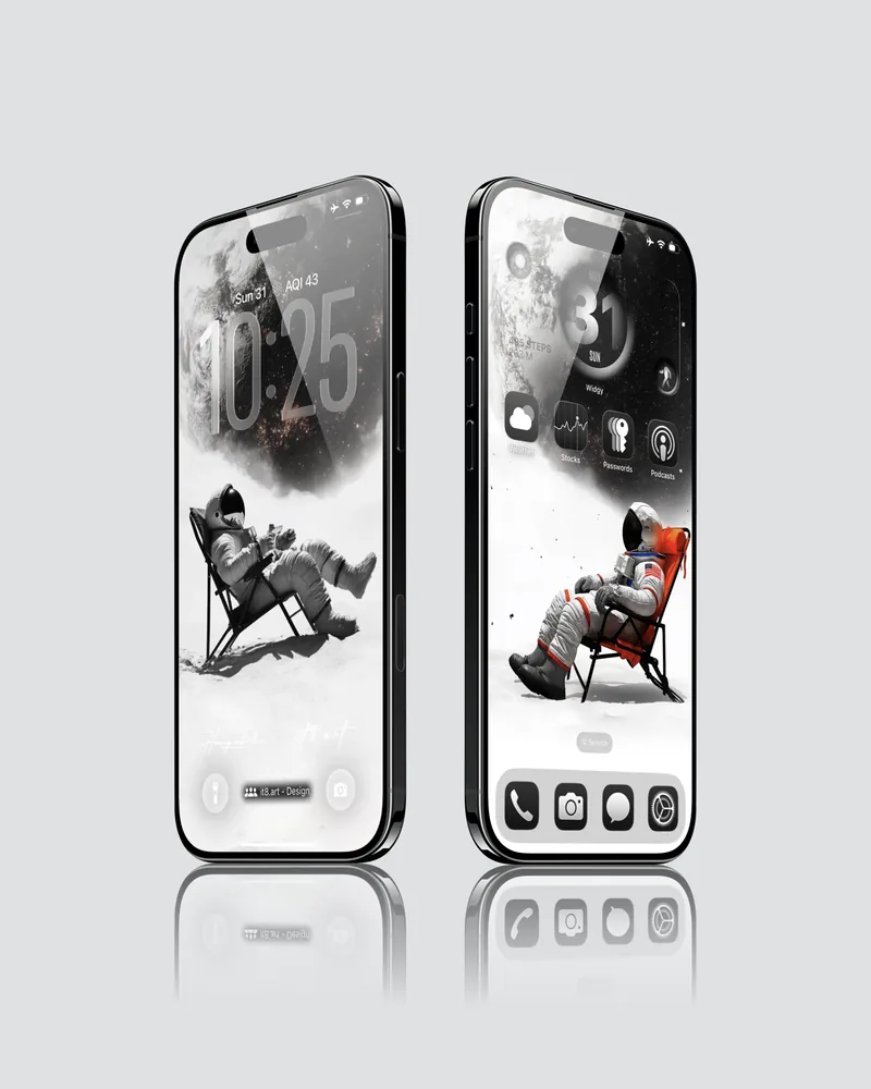 Astronaut Space iPhone Wallpaper 4K Pack