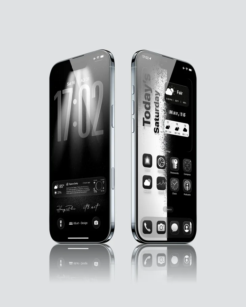 Luxury Dark iPhone Wallpaper 4K Pack - iOS screen product by it8.art