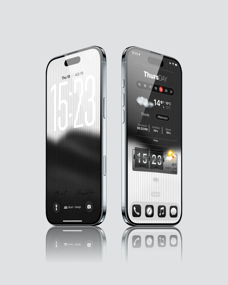 Black and White Gradient Lines Wallpaper Pack
