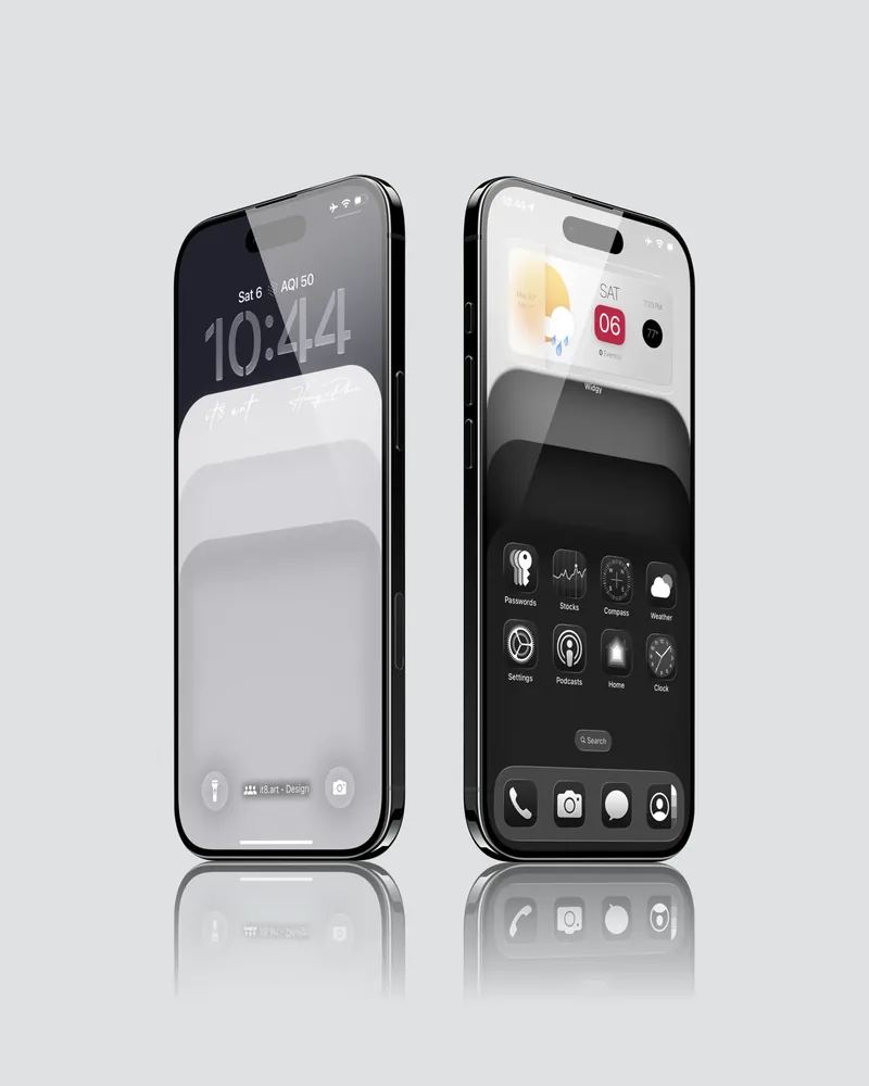 New iPhone Dark Lock Screen Setup 📱✨ video preview