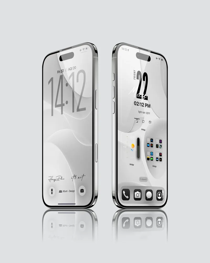 Ultra-Clean iOS 26 iPhone Setup | White Geometry video preview
